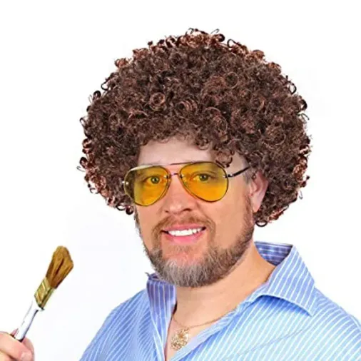 Bob Ross Bonus Peruk Kahverengi Renk 120 gr (4745)