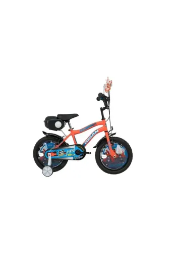 BOBO-23-01 Bisan Bobo Çocuk Bisikleti 26Cm 16 Jant Neon Turuncu Mavi