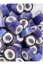 Böğürtlen Desenli Lolly Akide Şeker 1000 Gr.