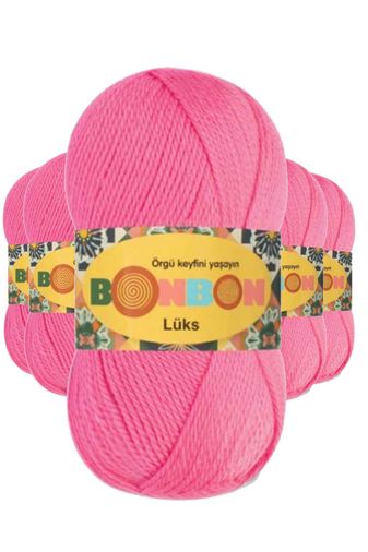 Bonbon RT-RYL-5ARBNPT98230 5 Adet Lüks Patik İpi Yünü Pembe 98230