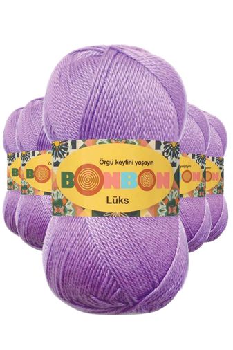 Bonbon RT-RYL-5ARBNPT98275 5 Adet Lüks Patik İpi Yünü Lila 98275
