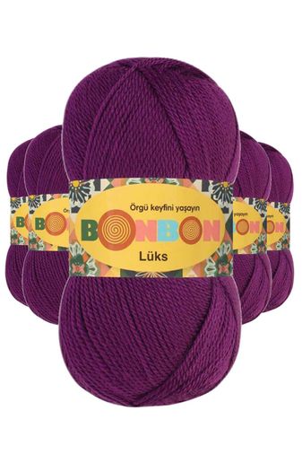 Bonbon RT-RYL-5ARBNPT98287 5 Adet Lüks Patik İpi Yünü Koyu İspirto 98287