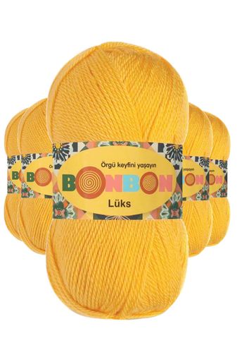Bonbon RT-RYL-5ARBNPT98289 5 Adet Lüks Patik İpi Yünü Sarı 98289
