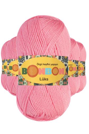 Bonbon RT-RYL-5ARBNPT98298 5 Adet Lüks Patik İpi Yünü Koyu Pembe 98298