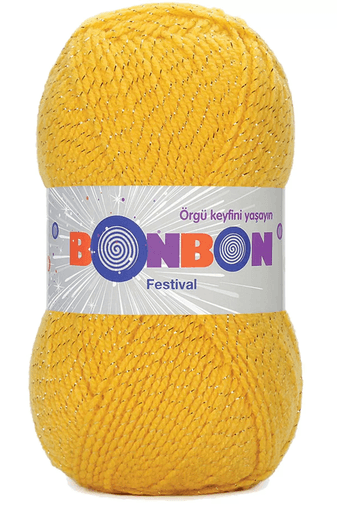 Bonbon RT-XFJCF0GOW5 1 Adet Festival Simli Örgü İpi Yünü Renk No:217