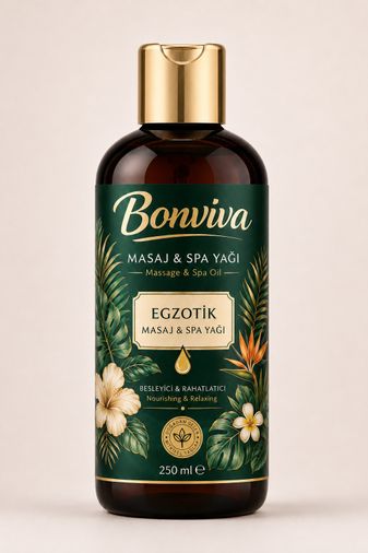 BONVİVA Egzotik Amber Spa Masaj Yağı 250 ml