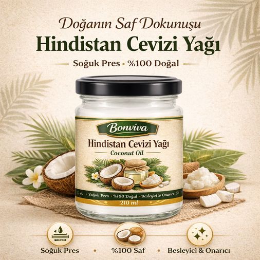 BONVİVA Hindistan Cevizi Yağı 210 ml