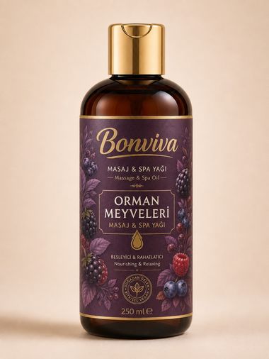 BONVİVA Orman Meyveleri Spa ve Masaj Yağı 250 ml