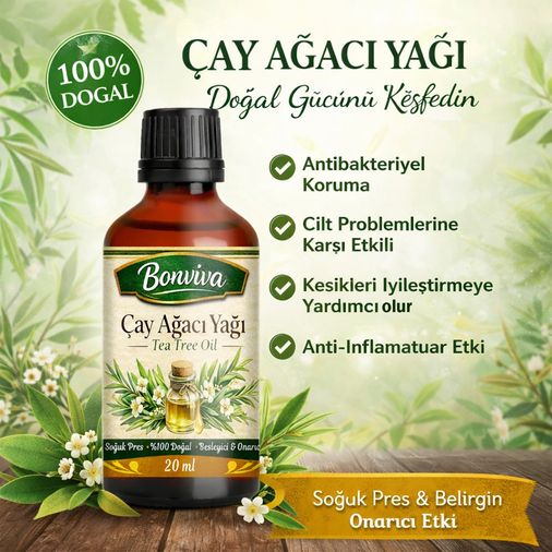 BONVİVA Saf Çay Ağacı Yağı 20 ml