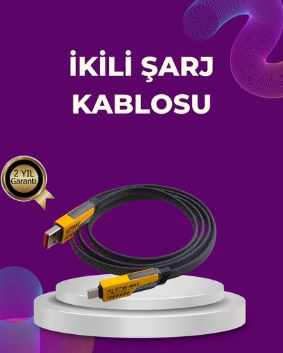 Brand TRİTHLTXUCZİKİLİŞARJKABLOSU-1-BLNCCC Dayanıklı 4 Ü 1 Arada Çok Fonksiyonlu Hızlı Şarj Veri Kablosu