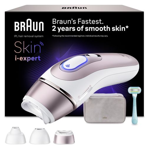 Braun Ipl Skin I·expert, Evde Lazerle Tüy Alma, App Ile, Çanta, Gillette Venus, 3 Başlık, Pl7321