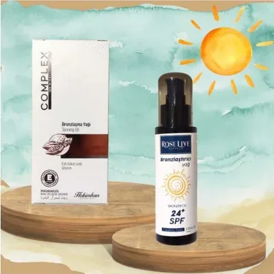 Bronzlaştırcı Yağ + SPF 24 Bronzlaştırıcı