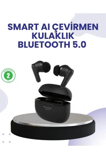 Bucuks BCK11MEYTDUCZZZFB28DLEVRKULAKLIKSYAH-2 Mey İthalat® Çift Mikrofonlu Kablosuz Kulaklık Anc Enc Ve Oyun Modlu