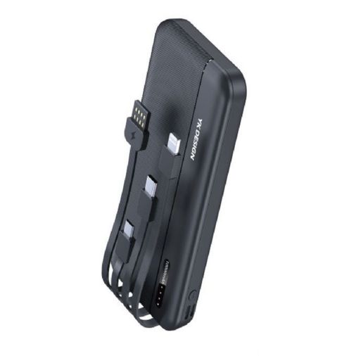 BUFFER® 10000 mAh Micro Type-C USB Lightning 4 Kablolu Hızlı Kablosuz Şarj Powerbank
