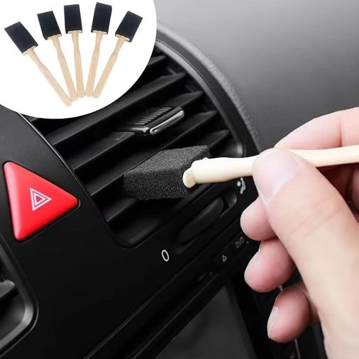 BUFFER® 5'li Araba Havalandırma Temizleme Fırçaları Klima Çıkışları,Toz Alma&amp;Otomobil İçi Detaylı Mini Temizlik Aparatları