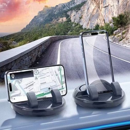 BUFFER® Numaratörlü Güçlü Yapışkanlı 360 Derece Dönebilen Su Geçirmez Araç İçi Telefon Tutucu Plastik Aparat