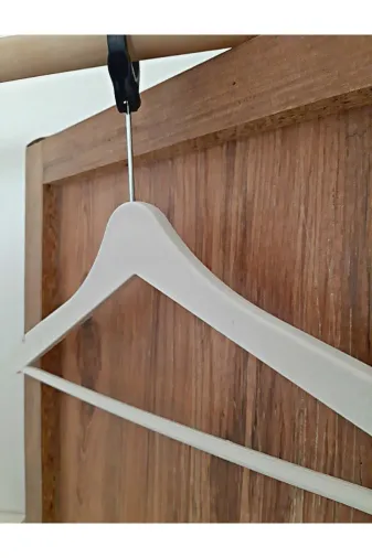 bukitom TYBCRAVDVU21DATW69 3 Adet Otel Askısı Kalın Beyaz