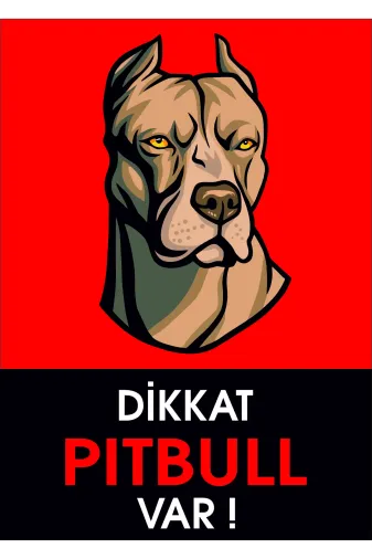 Bull's TYCJW0H6FN169134819387725 Dikkat Pitbull Var (50X70)
