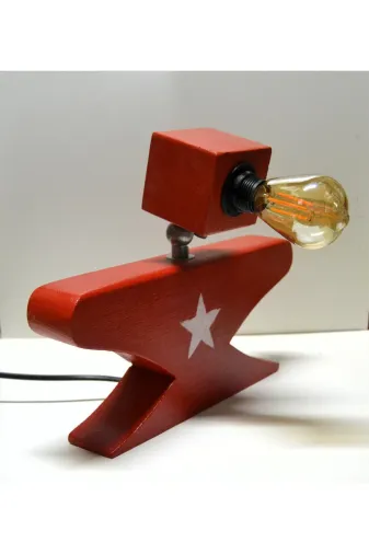 burefe DT-02013 "ahşap Robot" Lamba