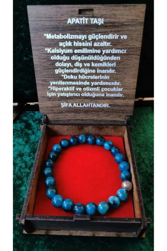 Butik apatittb01 Apatit Doğal Taş Bileklik