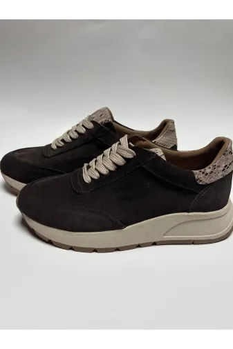 Butik SMT36 Noble Shoes Hakiki Deri Kahve Süet Sneaker & Spor Ayakkabi
