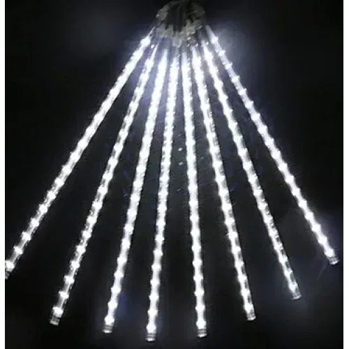 Büyüleyici Beyaz Meteor Led Işık 3.2m Dış Mekan Dekorasyonu