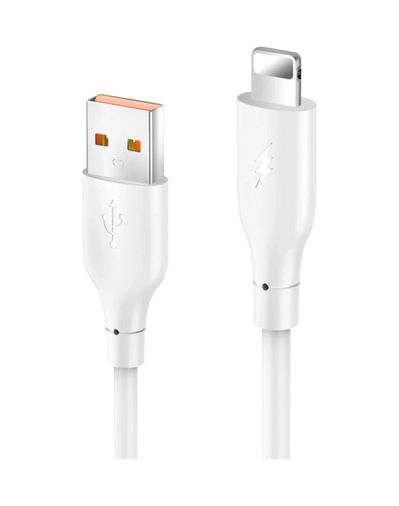byhodi 6956974997294-BLNC Dc64 Usb To Lightning 1M 3.0A Hızlı Şarj Kablo - Beyaz