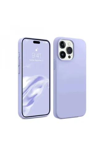 byhodi AR0021B8683140640682 İphone 15 Pro Kılıf First Silikon - Lila