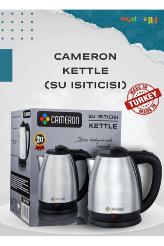 Cameron Paslanmaz Çelik Su Isıtıcı Kettle 2 Litre