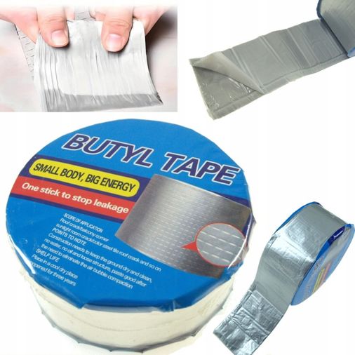 Çamur Bant 10 Cm x 5 Mt Sakız Bant Su Geçirmez Boru Çatı Çatlak Yalıtım Bandı