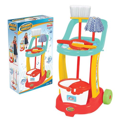 Candy &amp; Ken Temizlik Arabası Temizlik Oyun Seti