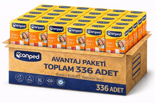 Canped Emici Külot Pants Yetişkin Bezi L - Büyük - Large Ekonomik Pk 336 Adet (24PK*14)
