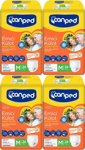 Canped Emici Külot Yetişkin Bezi M - Orta - Medium 96 Adet (4PK*24)