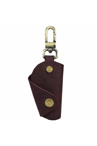 Cantayurdu CY554 Hakiki Deri Avuç İçi Anahtarlık Crazy Bordo