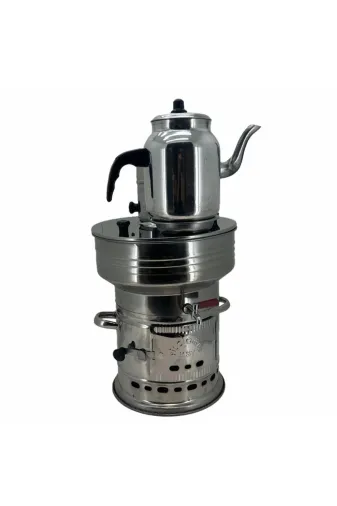 Cantayurdu MN303 Paslanmaz 304 Çelik 7 Litre Demlikli Semaver
