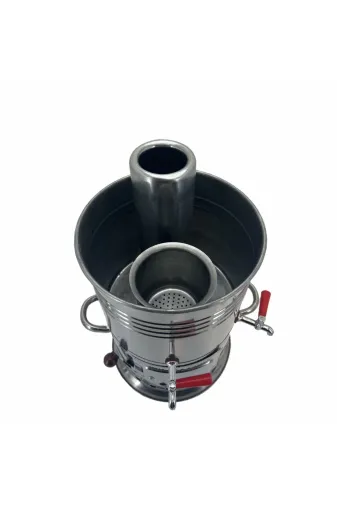 Cantayurdu MN312 Paslanmaz Çelik 5 Litre Çift Hazneli Semaver