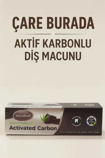Çare Burada aktifkarbondişmacunu Mecitefendi - Aktif Karbonlu Doğal Diş Macunu 75 Ml (Ekstra Beyazlık)