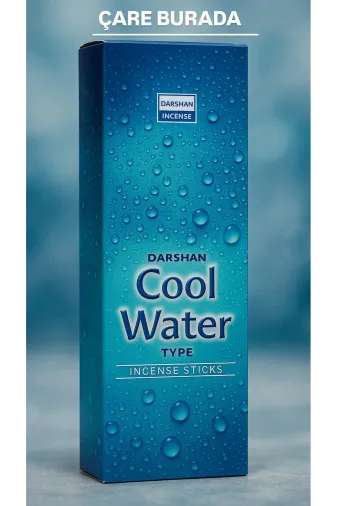 Çare Burada coolwatertütsü Darshan Incense - Cool Water 20'li Çubuk Tütsü