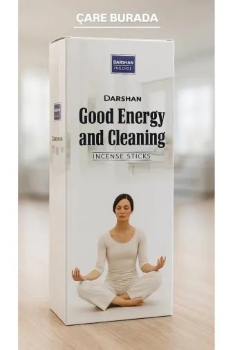Çare Burada goodenergytütsü Darshan Incense - Good Energy & Cleaning 20'li Çubuk Tütsü (İyi Enerji & Arınma)
