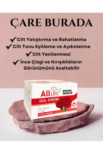 Çare Burada gülkcare Gül Kremi