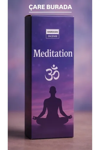 Çare Burada meditationtütsü Darshan Incense - Meditation 20'li Çubuk Tütsü