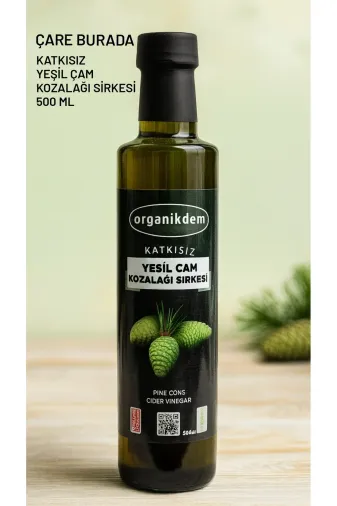 Çare Burada P4147S3415 Katkısız Yeşil Kozalak Sirkesi 500 Ml