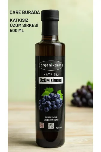 Çare Burada P4149S5995 Katkısız Üzüm Sirkesi 500 Ml