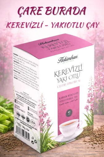 Çare Burada P4190S2489 Kerevizli & Yakıotlu Karışık Bitki Çayı (45'li Süzen Poşet)