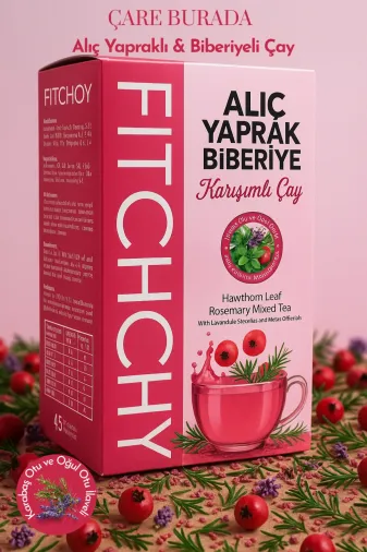 Çare Burada P5378S4527 Fitchoy - Alıç Yaprağı & Biberiyeli Çay 90 Gr × 45 Adet (Oğul Otu Ve Karabaş Otu İlaveli)