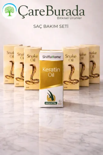 Çare Burada P5476S910 Yılan Yağı 20 Ml X 5 Adet + Keratin Yağı 10 Ml.