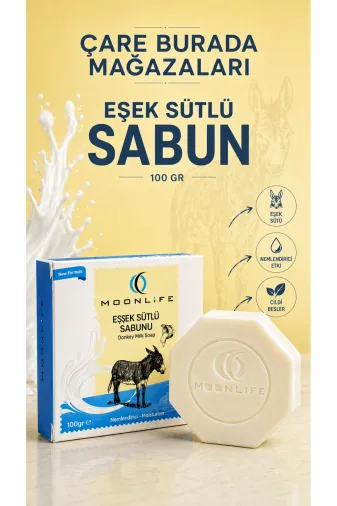 Çare Burada P5849S1914 Moonlife - Eşek Sütlü Sabun 100 Gr (Nemlendirici Etkili)