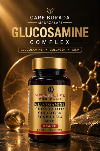 Çare Burada P5867S9056 Moonlife - Glukozamin, Kondroitin, Sülfat Kapsül 60 Adet (Glukozamin & Msm & Kolajen & Akgünlük & Ko