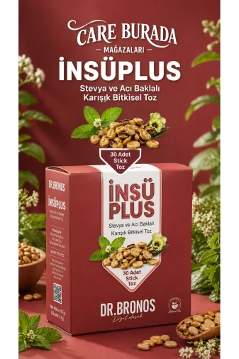 Çare Burada P5875S2692 Dr. Bronos - İnsüplus 30'lu Stick Çay (Stevya Ve Acı Baklalı)