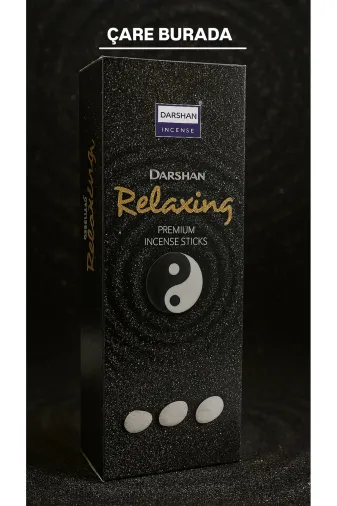 Çare Burada relaxingtütsü Darshan Incense - Relaxing 20'li Çubuk Tütsü (Zihinsel Rahatlama & Öfkeden Arınma & Huzur)